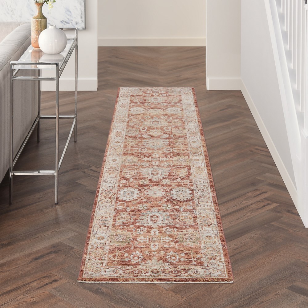 Sahar SHR02 Traditional Persian Runner Rugs by Nourison in Ivory